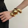 Simple Style Solid Color Alloy Wholesale Bangle