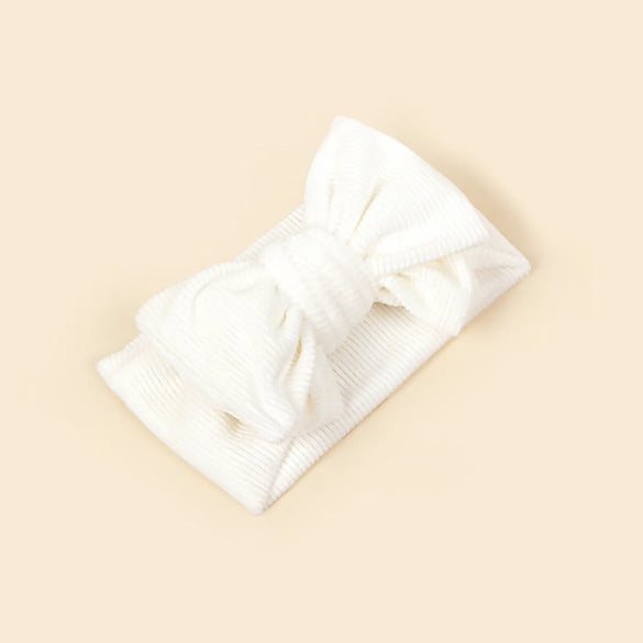 Simple Style Solid Color Bow Knot Cloth Hair Band