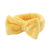 Simple Style Solid Color Bow Knot Cloth Plush Hair Band Wrist