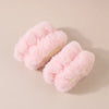 Simple Style Solid Color Bow Knot Cloth Plush Hair Band Wrist