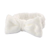 Simple Style Solid Color Bow Knot Cloth Plush Hair Band Wrist
