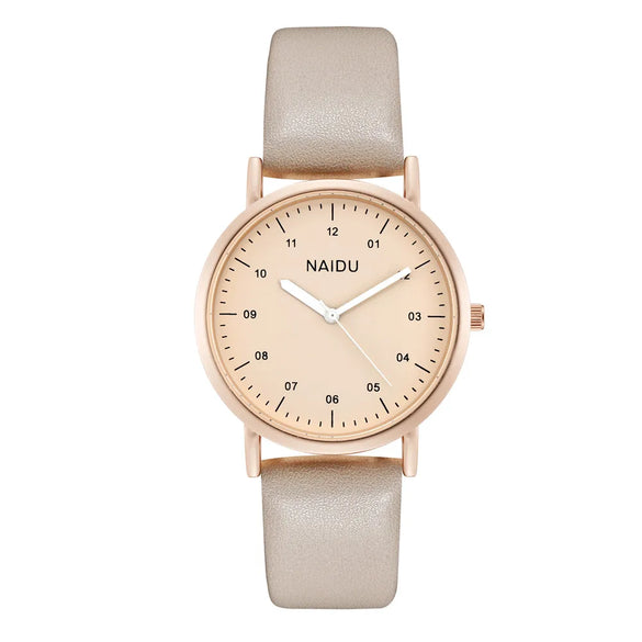 Simple Style Solid Color Buckle Quartz Women'S Watches