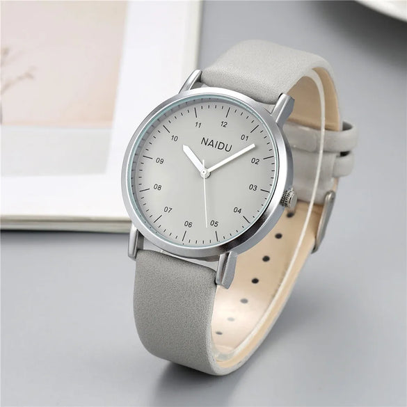 Simple Style Solid Color Buckle Quartz Women'S Watches