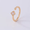 1 Piece Nose Rings & Studs Simple Style Solid Color Copper Inlay Zircon K Gold Plated