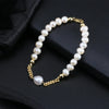 Simple Style Solid Color Freshwater Pearl Sterling Silver 14K Gold Plated Bracelets In Bulk