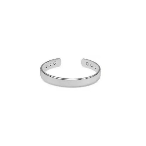 Simple Style Customization Laser Engraving Solid Color Magnet Metal Bangles Wholesale