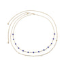 Simple Style Solid Color Metal Inlay Zircon Women'S Waist Chain