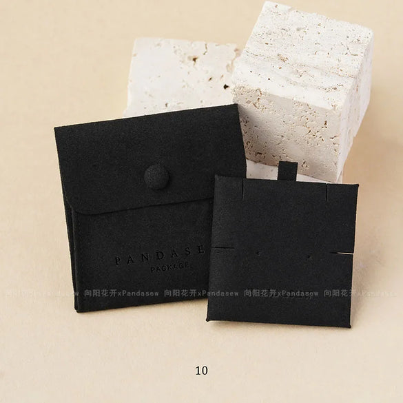 Simple Style Solid Color Microfiber Jewelry Packaging Bags Customized Models Please Contact Us Before Placing An Order