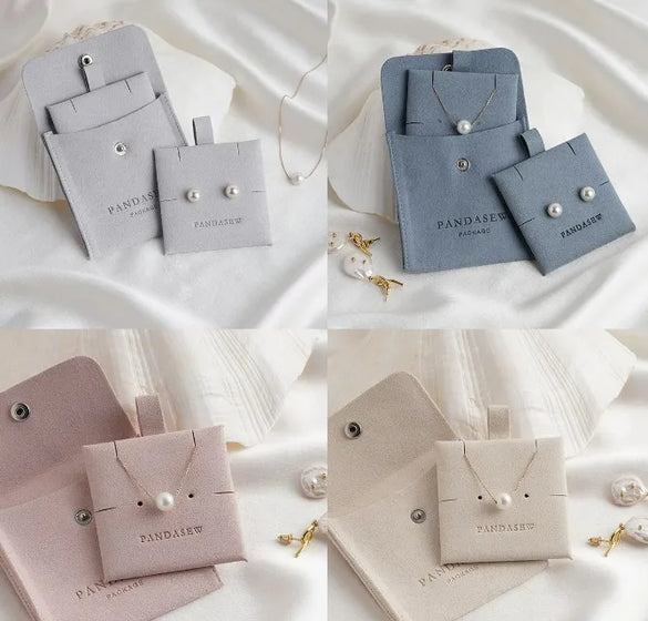 Simple Style Solid Color Microfiber Jewelry Packaging Bags Customized Models Please Contact Us Before Placing An Order