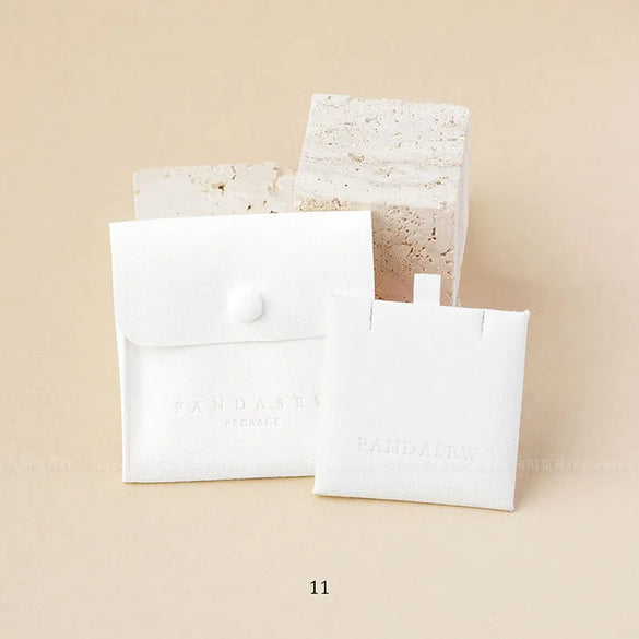 Simple Style Solid Color Microfiber Jewelry Packaging Bags Customized Models Please Contact Us Before Placing An Order