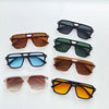 Simple Style Solid Color Pc Resin Square Full Frame Women'S Sunglasses