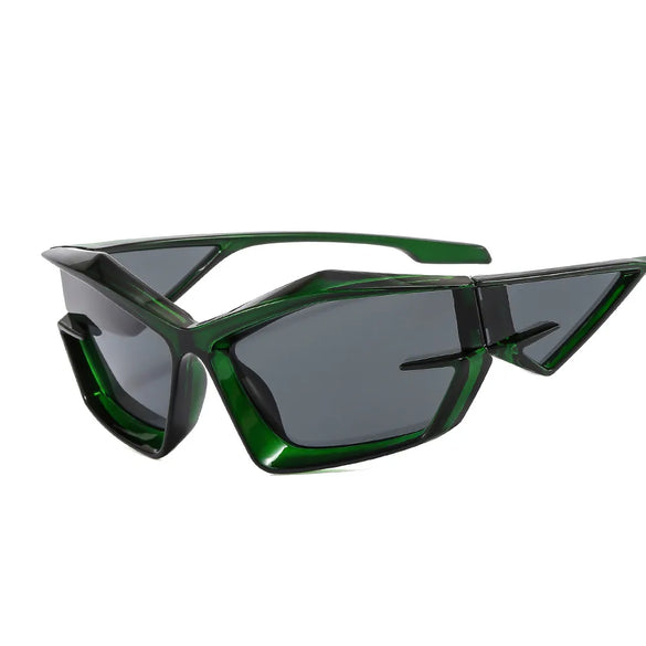 Simple Style Solid Color Pc Special-Shaped Mirror Full Frame Glasses