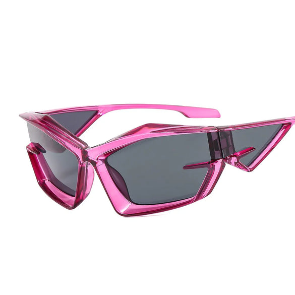 Simple Style Solid Color Pc Special-Shaped Mirror Full Frame Glasses