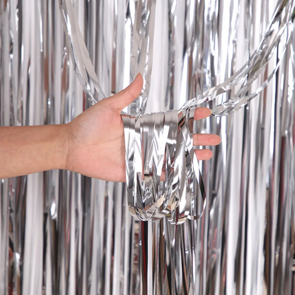 Simple Style Solid Color PET Party Festival Decorative Props