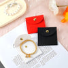 Simple Style Solid Color Pu Leather Jewelry Packaging Bags