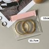 Simple Style Solid Color PVC Jewelry Packaging Bags