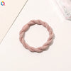 Simple Style Solid Color Rubber Band Metal Hair Tie 1 Piece