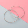 Simple Style Customization Laser Engraving Solid Color Stainless Steel Bangle In Bulk