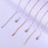 Wholesale Jewelry Simple Style Customization Laser Engraving Solid Color Stainless Steel 18K Gold Plated Necklace Cuban Link Chain