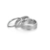 Simple Style Solid Color Stainless Steel Metal Rings