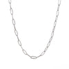 Simple Style Solid Color Stainless Steel Plating Chain Necklace