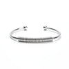Simple Style Solid Color Stainless Steel Plating Cuff Bracelets
