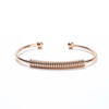 Simple Style Solid Color Stainless Steel Plating Cuff Bracelets