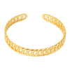 Simple Style Solid Color 304 Stainless Steel 18K Gold Plated Bangle In Bulk
