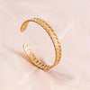 Simple Style Solid Color 304 Stainless Steel 18K Gold Plated Bangle In Bulk