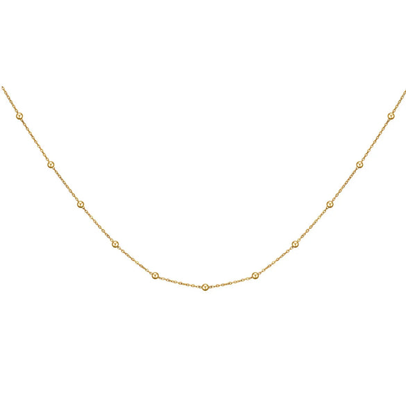 Simple Style Solid Color Stainless Steel Titanium Steel Plating Necklace