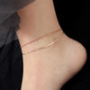 Wholesale Jewelry Simple Style Solid Color 304 Stainless Steel Anklet