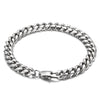 Simple Style Solid Color Titanium Steel Chain Unisex Bracelets