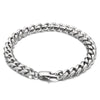 Simple Style Solid Color Titanium Steel Chain Unisex Bracelets