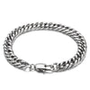 Simple Style Solid Color Titanium Steel Chain Unisex Bracelets