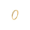 Titanium Steel 18K Gold Plated Simple Style Plating Solid Color Titanium Steel Rings
