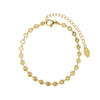 304 Stainless Steel 18K Gold Plated Simple Style Plating Solid Color Bracelets Necklace