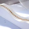 304 Stainless Steel 18K Gold Plated Simple Style Plating Solid Color Bracelets Necklace