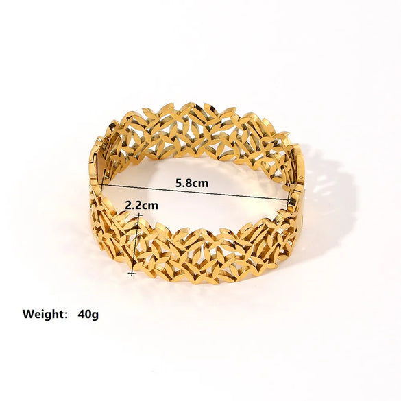 Simple Style Solid Color 304 Stainless Steel 18K Gold Plated Zircon Bangle In Bulk