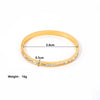 Simple Style Solid Color 304 Stainless Steel 18K Gold Plated Zircon Bangle In Bulk