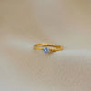 Simple Style Solid Color Titanium Steel Plating Inlay Zircon Rings