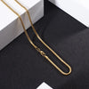 Simple Style Solid Color Titanium Steel Plating Unisex Necklace