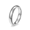 Simple Style Solid Color Tungsten Steel Rings Polishing Stainless Steel Rings