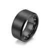 Simple Style Solid Color Tungsten Steel Rings Polishing Stainless Steel Rings