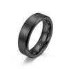 Simple Style Solid Color Tungsten Steel Rings Polishing Stainless Steel Rings