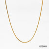 Simple Style Stainless Steel Snake Chain Necklace Pvd Electroplated Gold Square Snake Bone Multi Layer Stacked Geometric Style Sweater Chain For Women