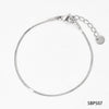 Simple Style Stainless Steel Snake Chain Necklace Pvd Electroplated Gold Square Snake Bone Multi Layer Stacked Geometric Style Sweater Chain For Women