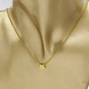 Wholesale Jewelry Simple Style Star Customization Laser Engraving Titanium Steel 18K Gold Plated Plating Necklace Cable Chain