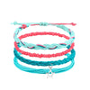 Simple Style Starfish Flower Mixed Materials Braid Women'S Bracelets