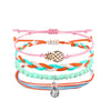 Simple Style Starfish Flower Mixed Materials Braid Women'S Bracelets