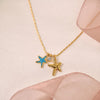 Simple Style Starfish Titanium Steel Wholesale Pendant Necklace